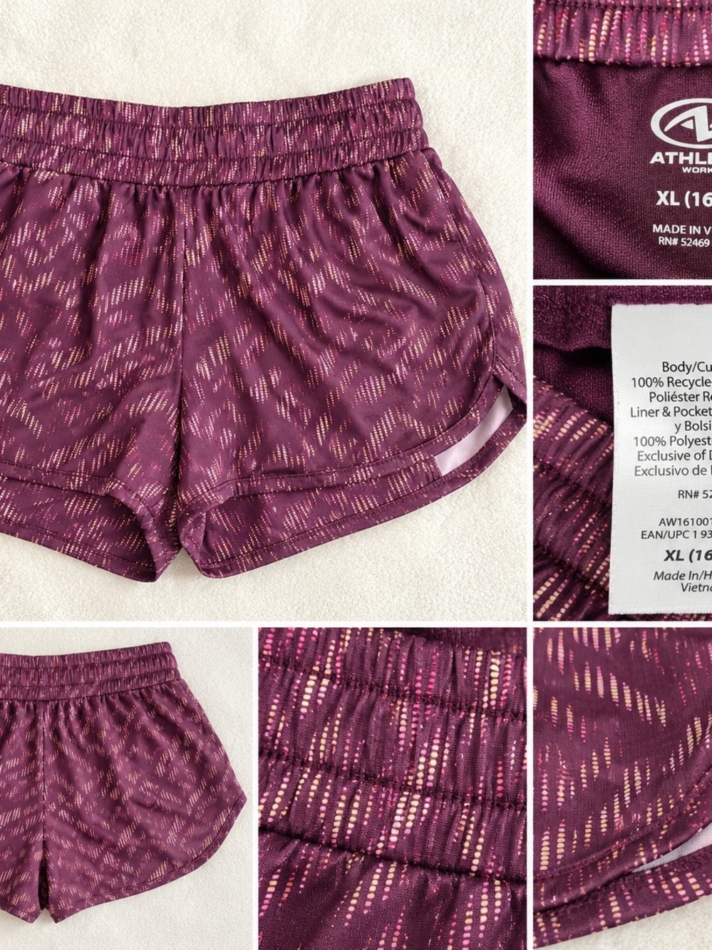 Athletic Works Women’s XL 16-18 Mauve Print